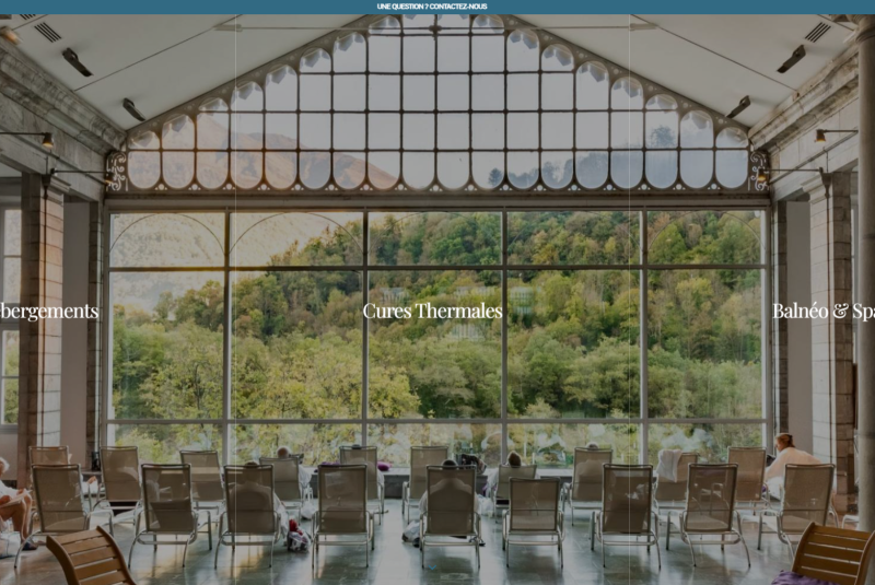 Agence web pour une création de site internet pour les cures thermales de Luz saint sauveur