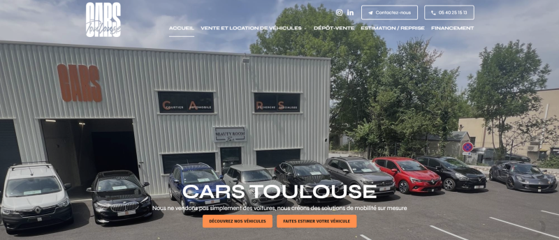Création de site internet à Toulouse | Référencement naturel | Accompagnement SEO sur mesure pour un professionnel de la vente automobile