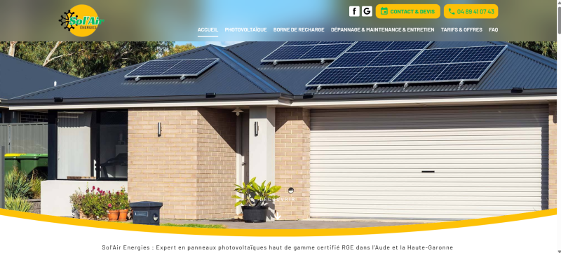 Agence SEO pour une société d’énergie solaire à Carcassonne, Pamiers et Toulouse – Jalis Toulouse