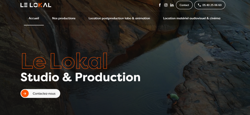 Création du site internet de Lelokal production Toulouse