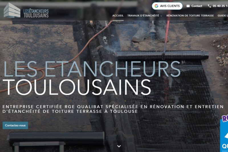 Les Étancheurs Toulousains : entreprise RGE spécialisée dans les travaux d'étanchéité