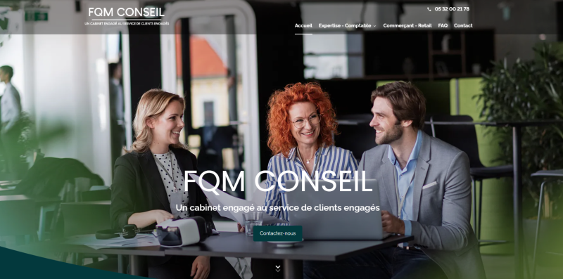 Création de site internet pour un expert en comptabilité à Toulouse – FQM CONSEIL