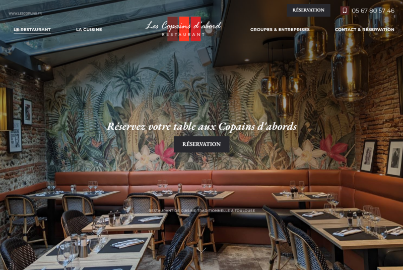 Création et optimisation seo d'un site internet pour un restaurant à Toulouse