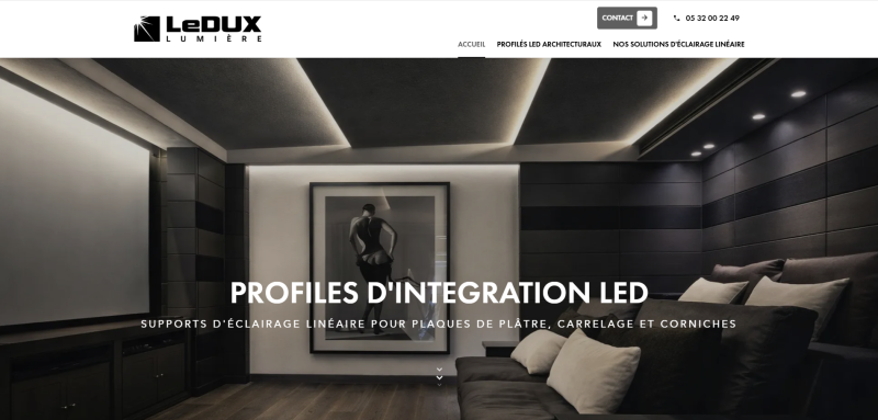 Agence web à Toulouse pour un fabricant et vendeur de profilés LED architecturaux