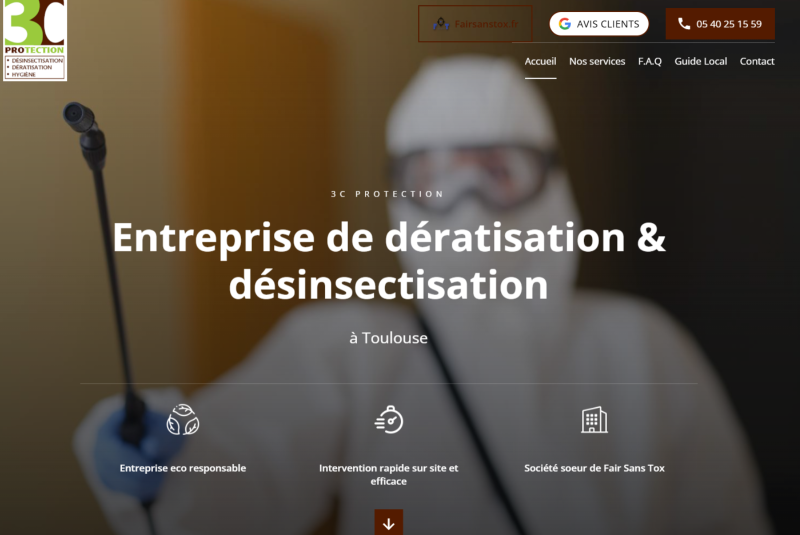 Agence web pour entreprise de dératisation à Toulouse