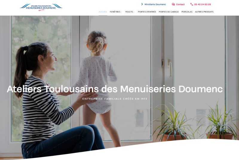 Agence web pour la création d'un site Internet avec optimisation SEO pour un menuisier à Toulouse