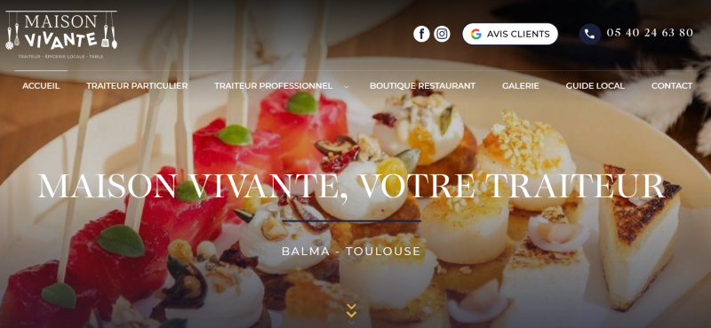 Création du site internet Maison Vivante par la société Jalis à Toulouse