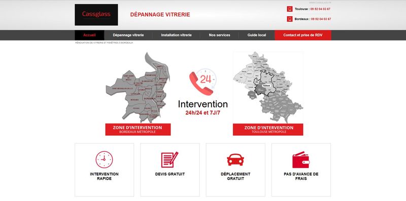 réparation vitre brisée à Toulouse