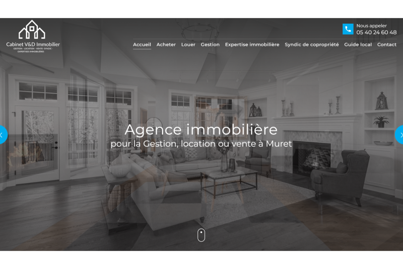 Création de site web pour une agence immobilière au Sud de Toulouse : Comment Jalis a propulsé V&D Immobilier sur Google