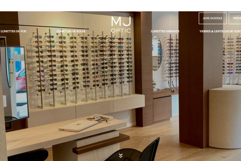 création de site internet et référencement pour un opticien à Toulouse Bonnefoy : MJ OPTIC 